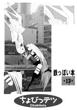 ちょびっテツ・表紙　「鉄っぽい本」では珍しいイラストと写真の合成。13号線をイメージしたイラストらしい、ですが…