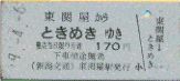 ときめき駅 切符